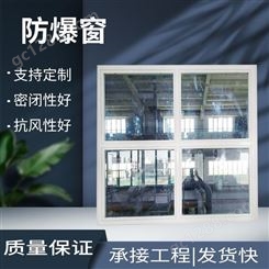 化工厂实验室用铝质泄爆窗 60型材断桥铝镀锌方管泄压窗