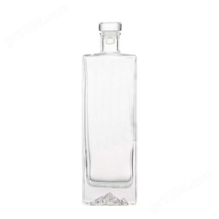 500ml晶白料酒瓶 空瓶白酒瓶 玻璃酒瓶密封配套
