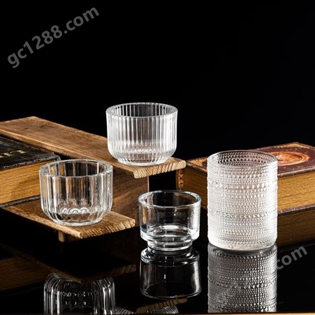 玻璃酒杯 家用加厚杯底水杯 牛奶威士忌喝酒杯