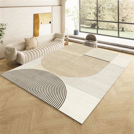 客厅地毯整铺侘寂风卧室日式沙发茶几床边轻奢客厅现代简约条纹垫